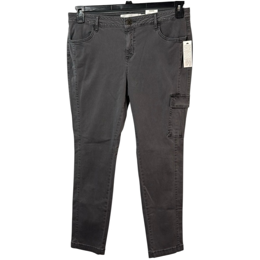 Sonoma Pants Grey Skinny Mid Rise Cargo Pockets in Size 16  NWT‎